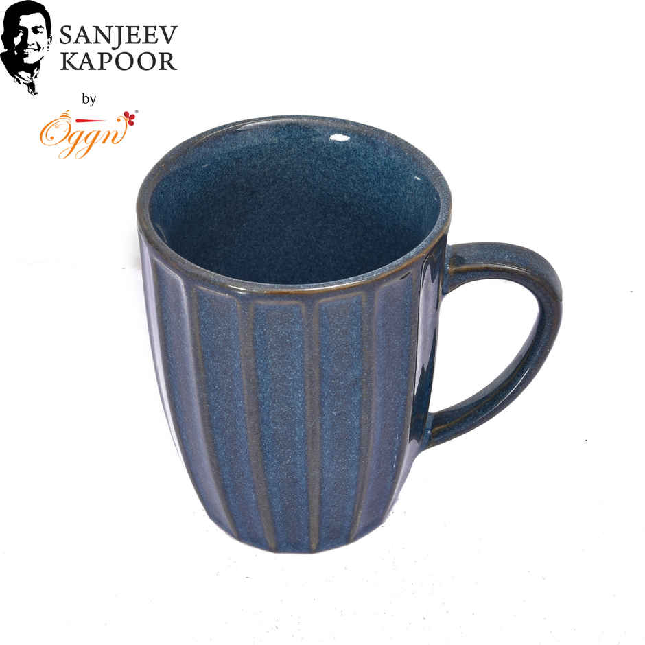 Sanjeev Kapoor by OGGN Coffee,Tea,Milk & Mug | Navy Blue Luster - 300 ml