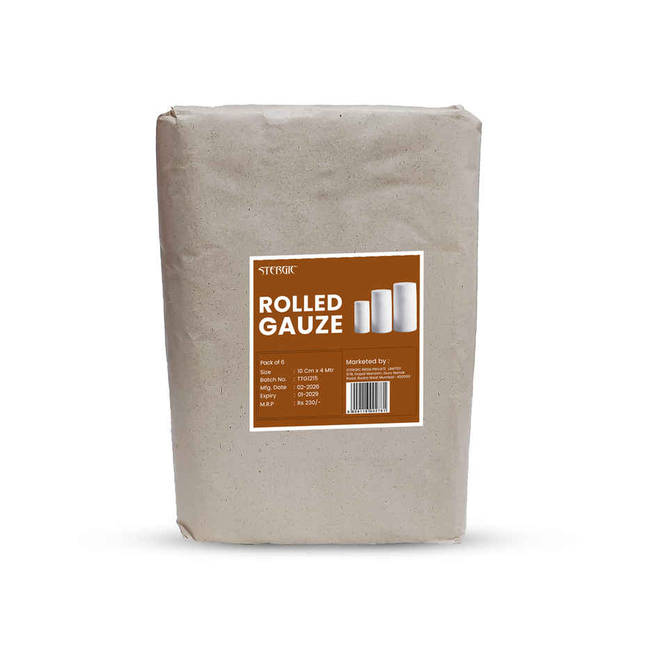 Stergic Rolled Gauze | 10 cm X 4 m