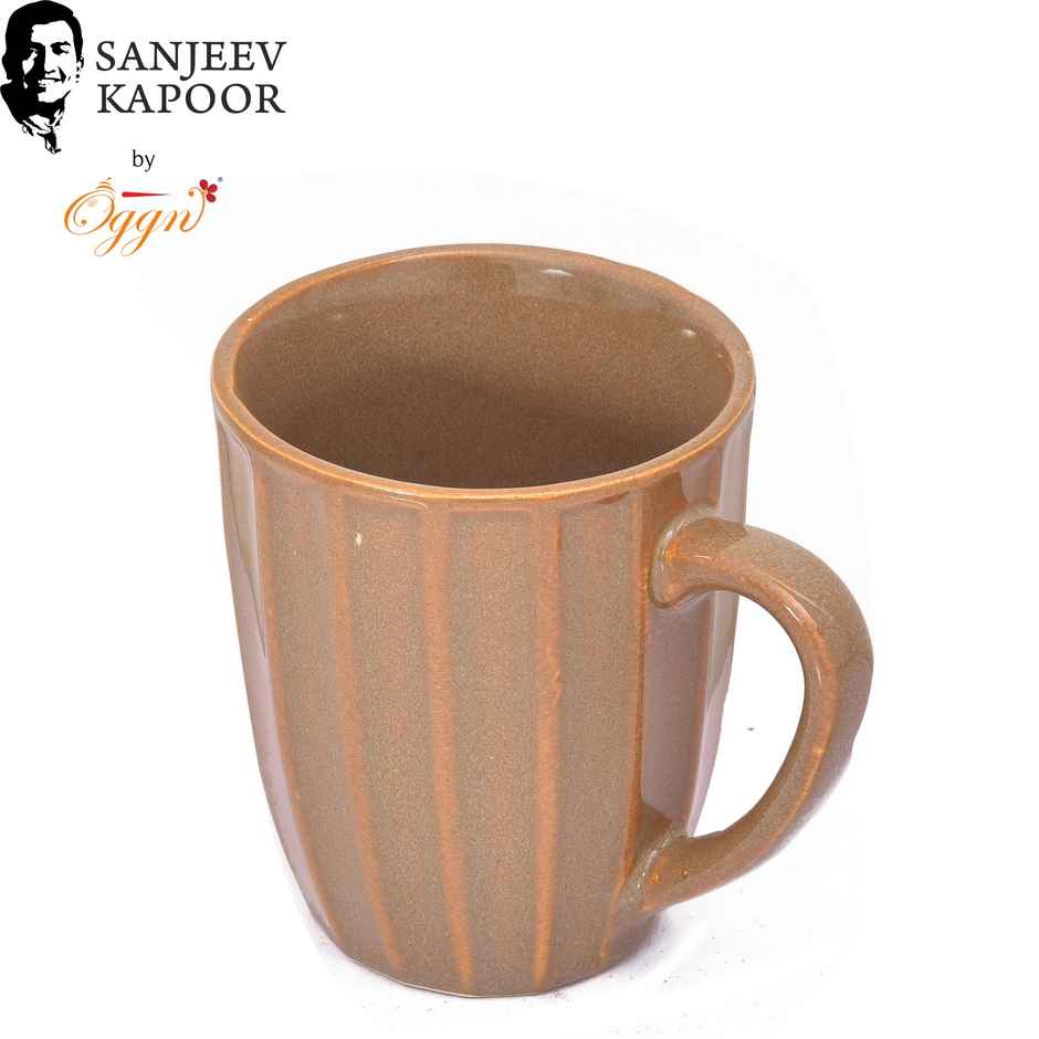 Sanjeev Kapoor by OGGN Ceramic Coffee,Tea,Milk & Mug | Yellow Luster - 300 ml