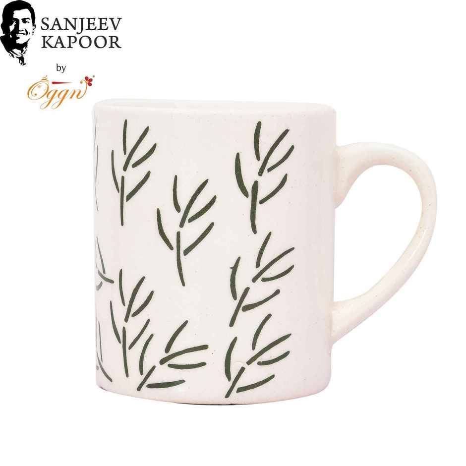 Sanjeev Kapoor by OGGN Ceramic Printed Coffee,Tea,Milk & Mug | Green L - 280 ml