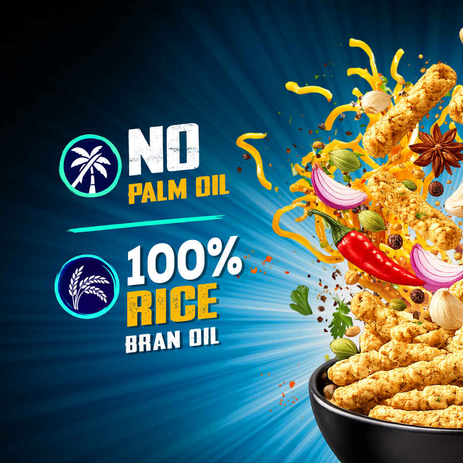 Too Yumm Noodle Masala Karare, 60% Less Saturated Fats, No Palm Oil Healthy Crisps Namkeen