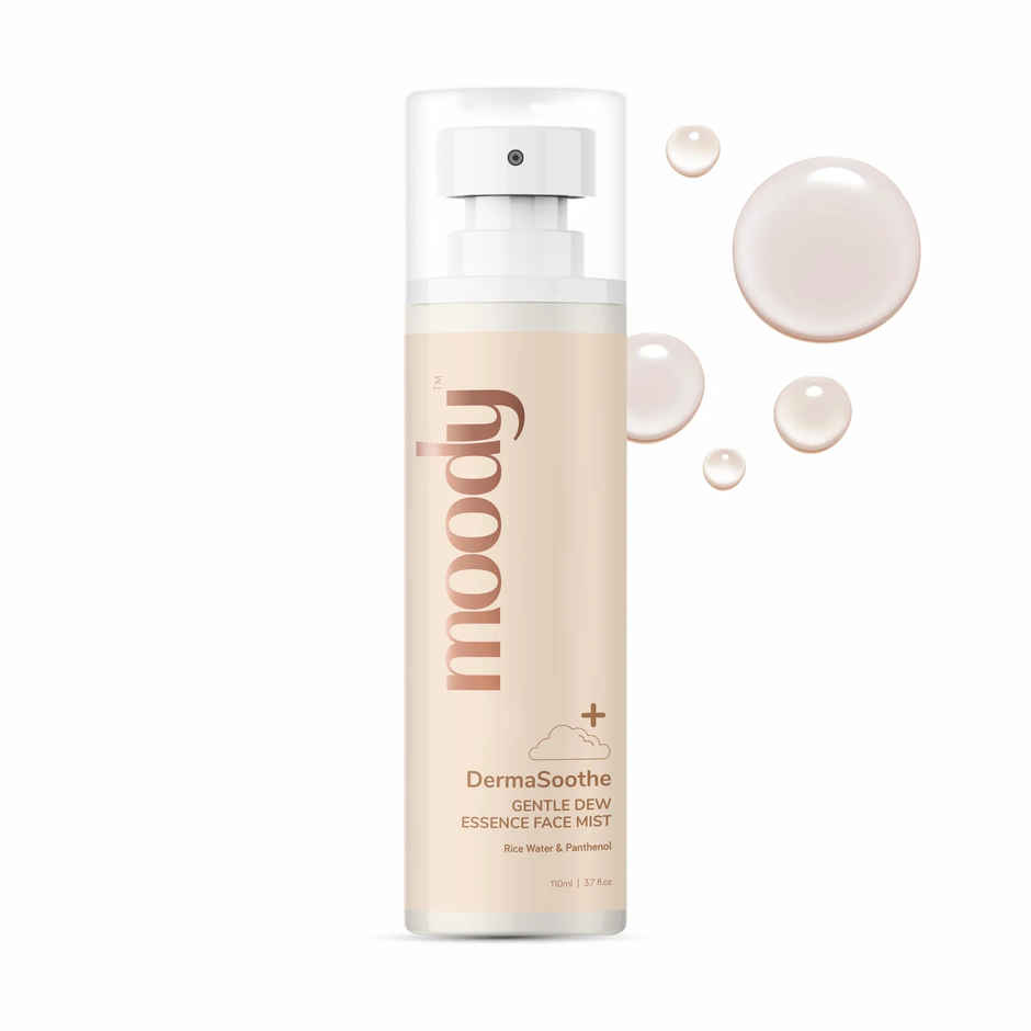 Moody DermaSoothe Brightening Face Mist & Essence Toner with Rice & Ceramides 