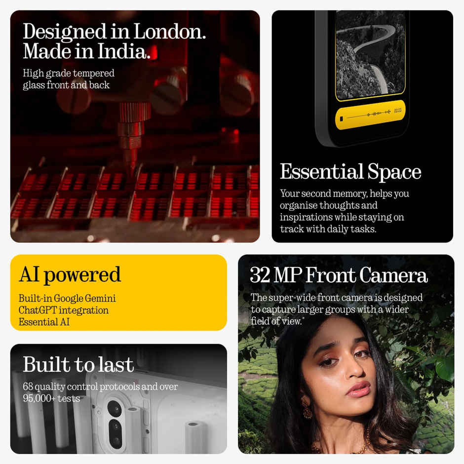 Nothing Phone 4a 5G 256 GB | 8 GB RAM | White | Mobile Phone