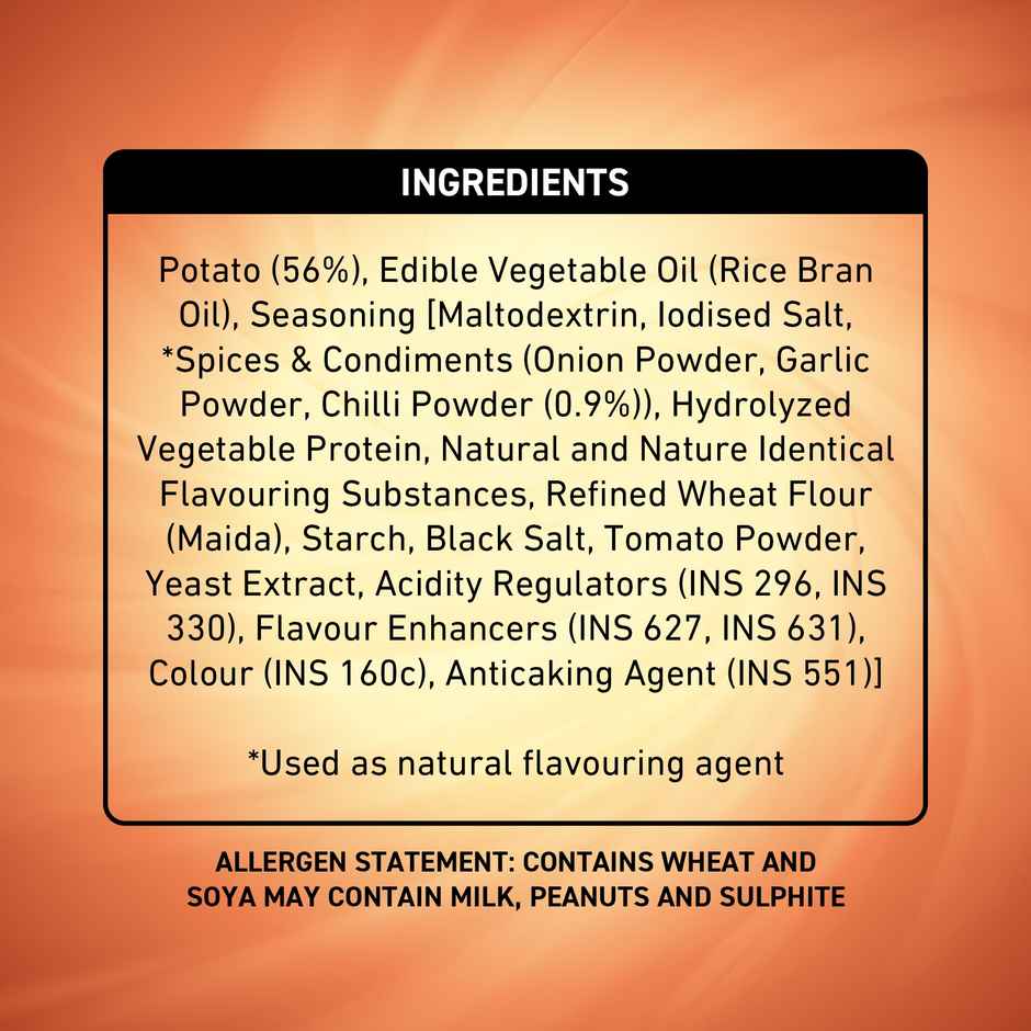 Too Yumm - Potato Chips Kashmiri Chilli(82gms) & Coca-Cola Soft Drink(750ml) Combo