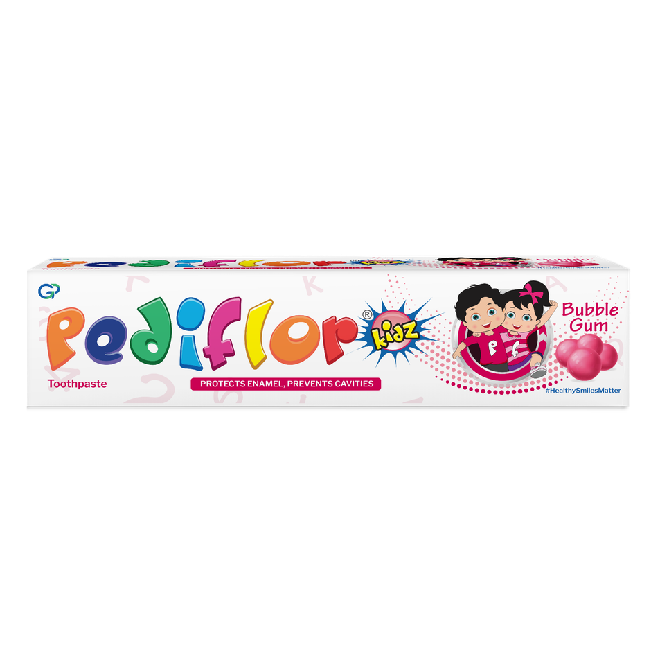 Pediflor Kidz Bubble Gum Flavour Toothpaste
