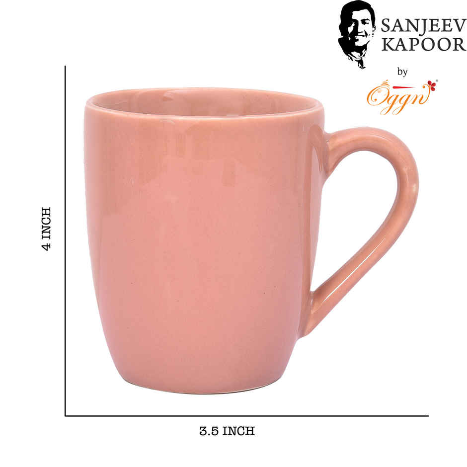 Sanjeev Kapoor by OGGN Ceramic Plain Coffee,Tea,Milk & Mug | Brown - 280 ml
