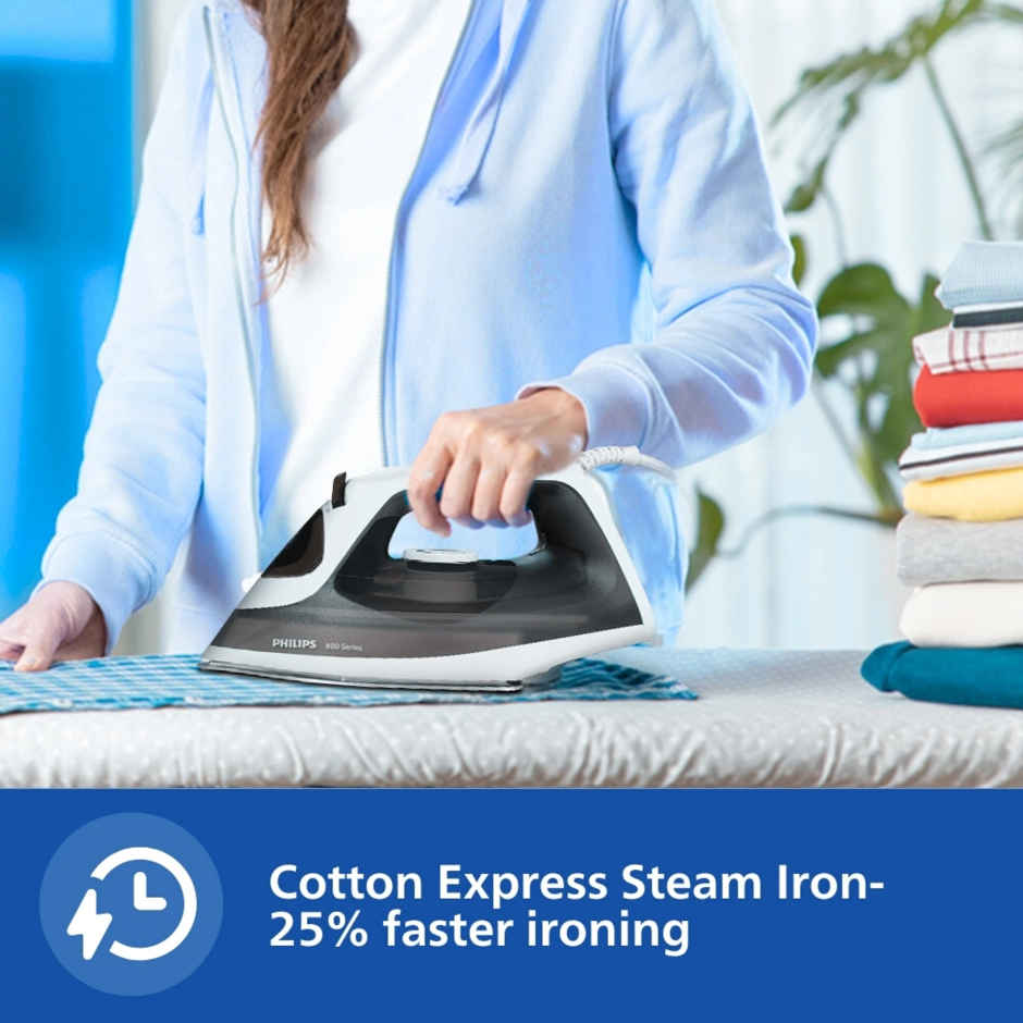 Philips Steam Iron | 1250 W | DST0800/80 | Black