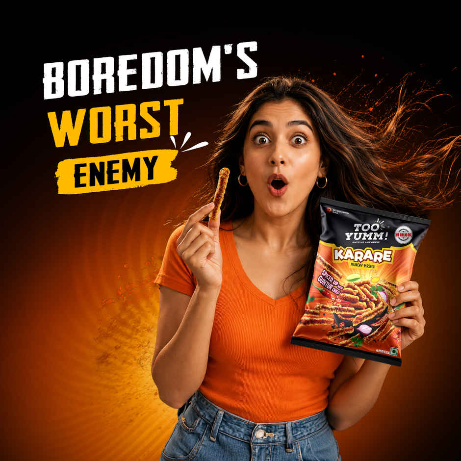 Too Yumm Munchy Masala Karare, 60% Less Saturated Fats, No Palm Oil Healthy Crisps Namkeen
