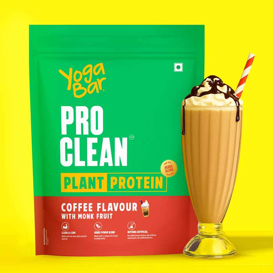 Yoga Bar Coffee Plant Protein, 25g Protein Per Serve, Soy and Lactose Free, Pea & Rice Protein