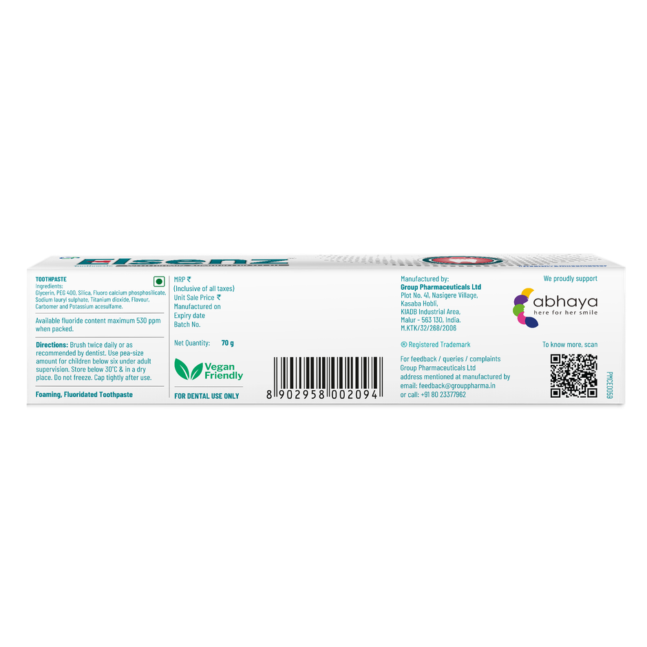 Elsenz Toothpaste for Sensitivity and Cavity Protection