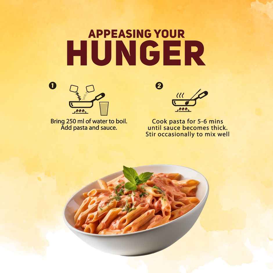 Yu Pink Sauce Instant Wheat Pasta | Penne - Combo Pack