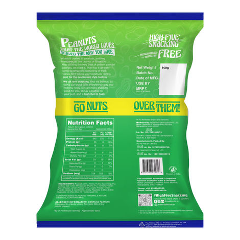 Taali Roasted Nimbu Pudina Peanuts, Premium Quality Bharuchi Nuts, No Palm Oil, Rich in Protein