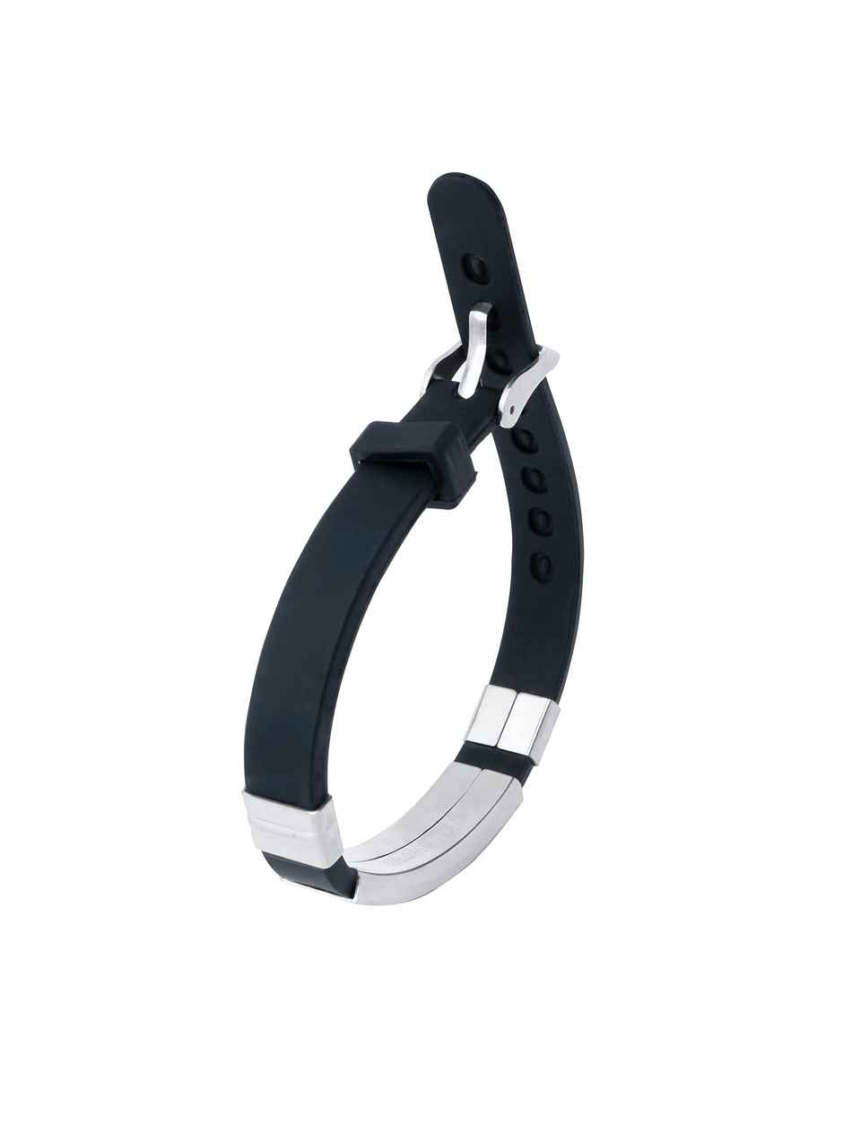 Yellow Chimes Men Stainless Steel Wraparound Bracelet