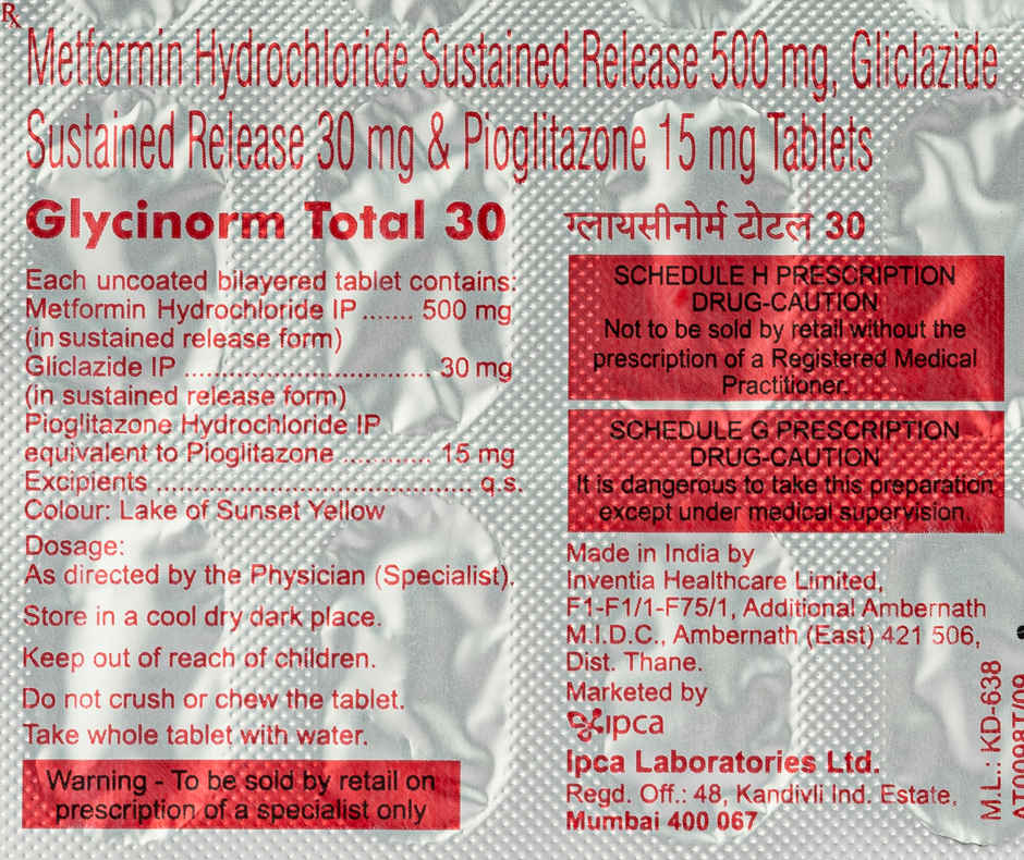 Glycinorm Total 30 Tablet SR