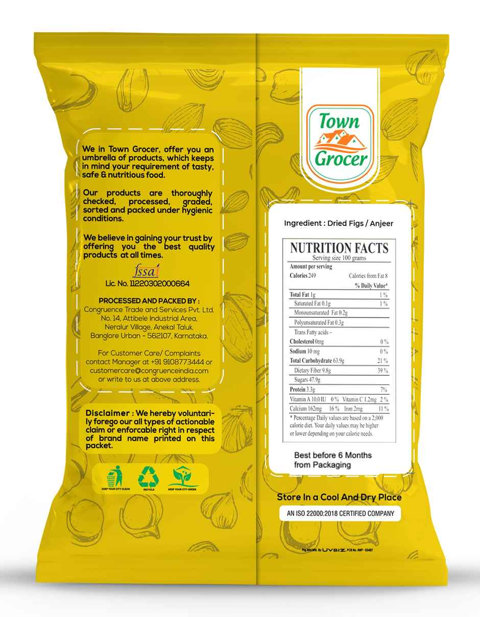 Town Grocer Dried Figs / Anjeer