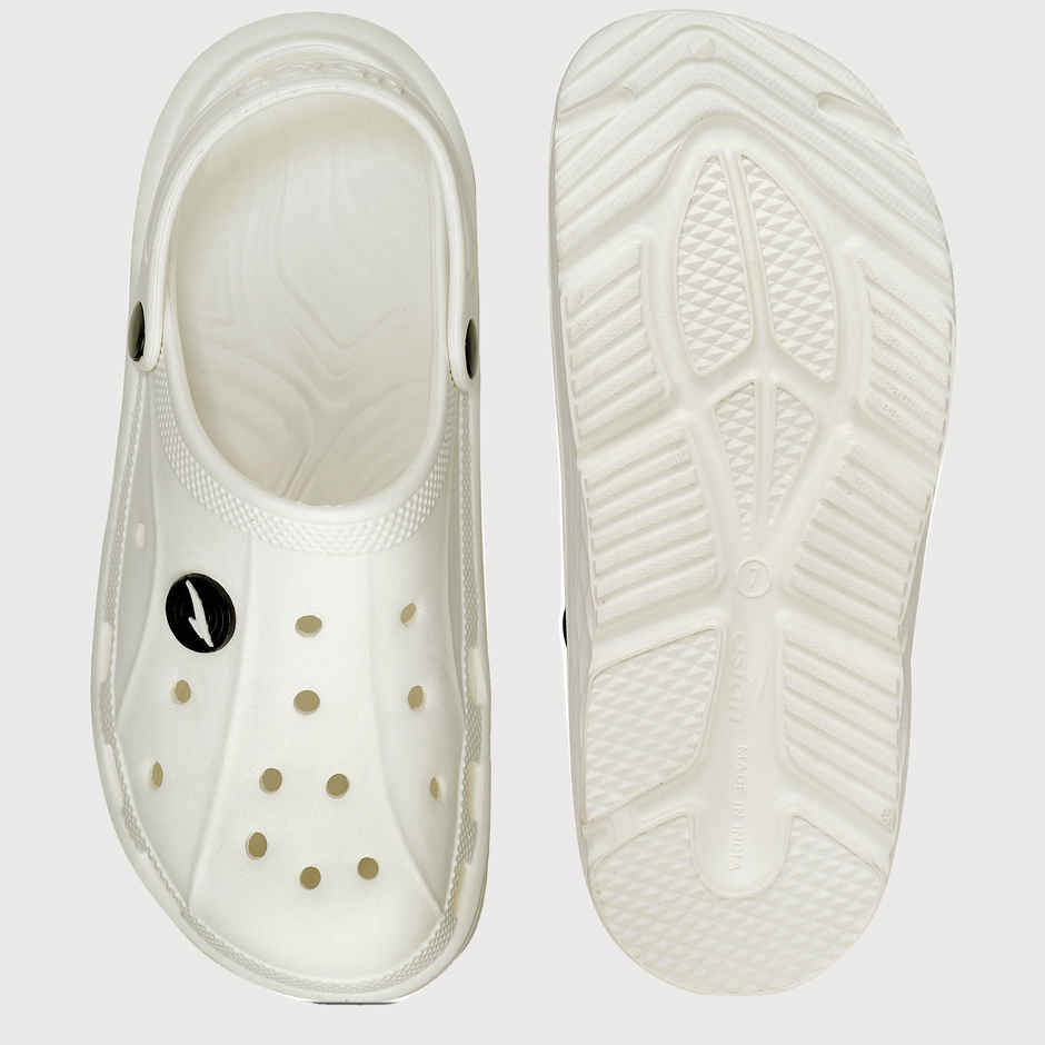 Asian Agc-14 Men Clogs Off White (Size-8)