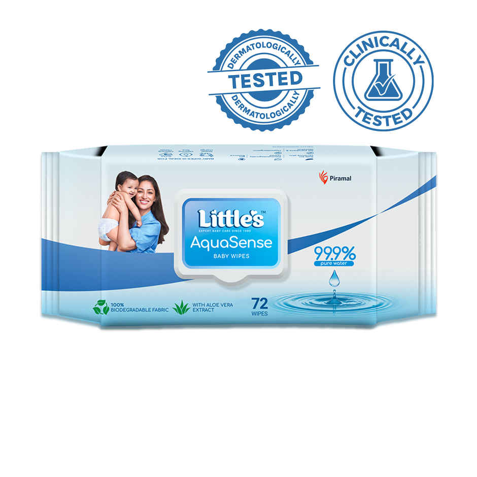 Little's 99.9% Pure Water AquaSense Baby Wipes