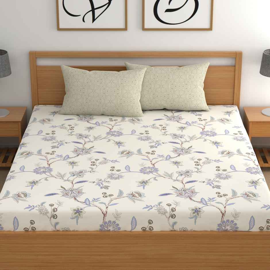 CHHAVI INDIA King Size Bedsheet With 2 Pillow Covers | Design Kb1601