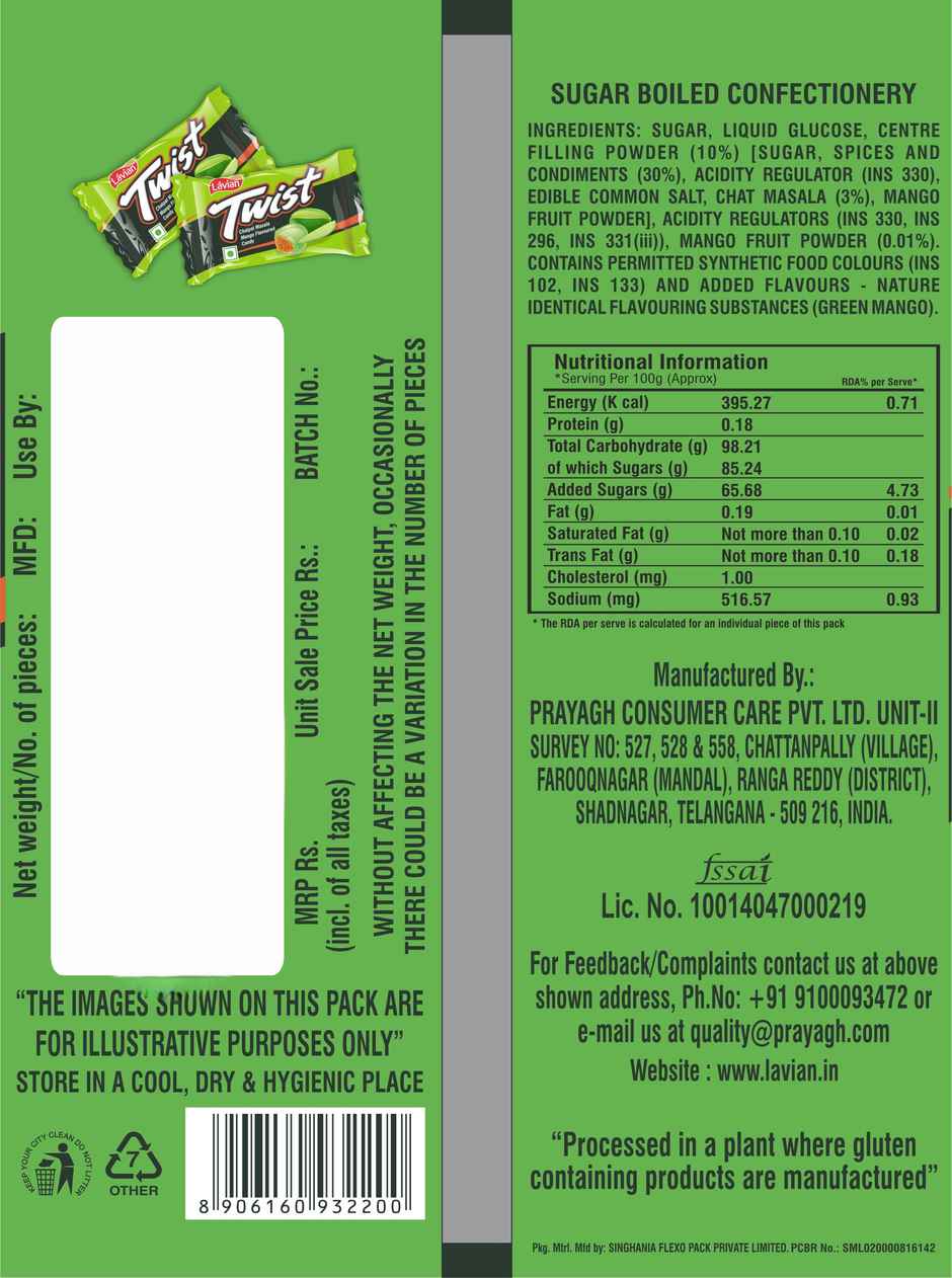 Lavian Exotique Twist Mango Candy