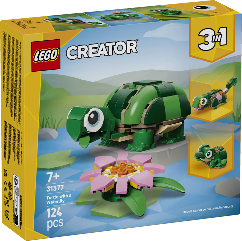 LEGO Creator 3 in 1 Turtle with a Water Lily Flower 31377
