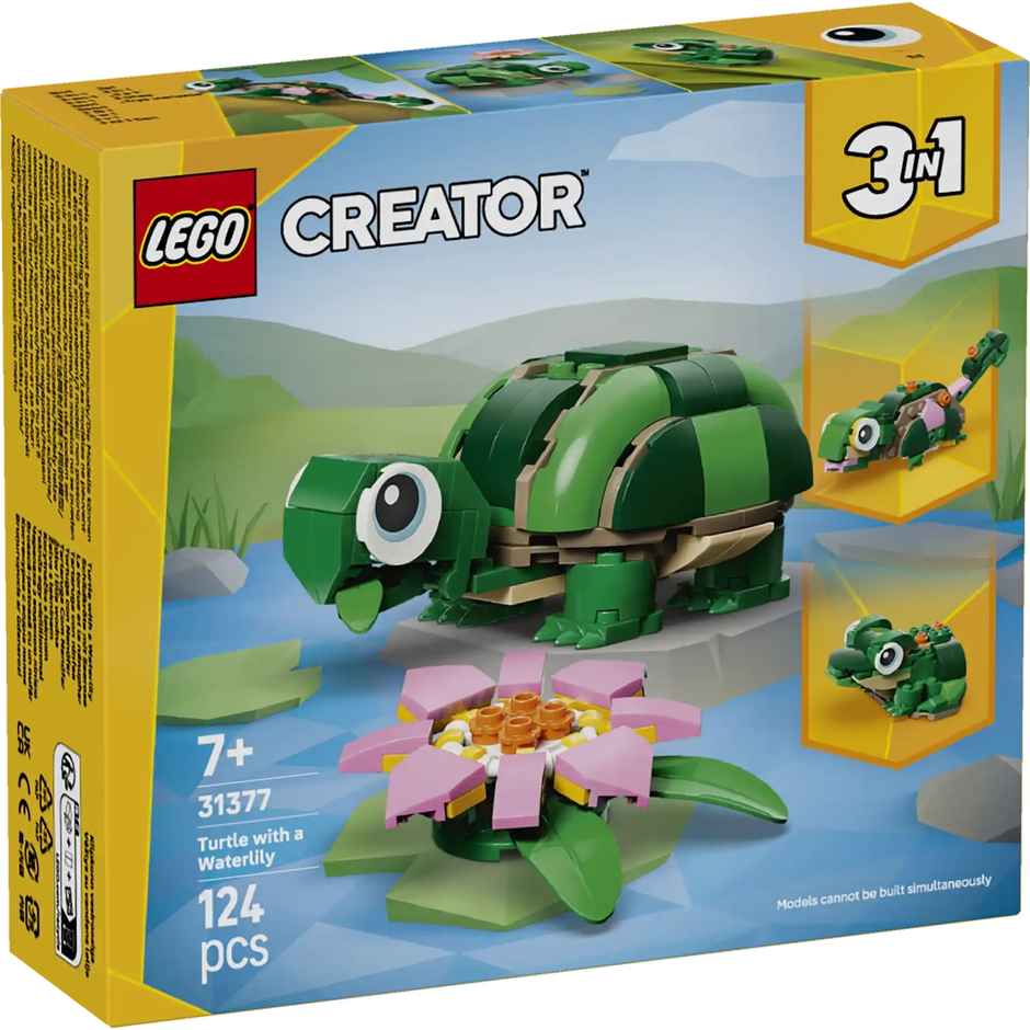 LEGO Creator 3 in 1 Turtle with a Water Lily Flower 31377
