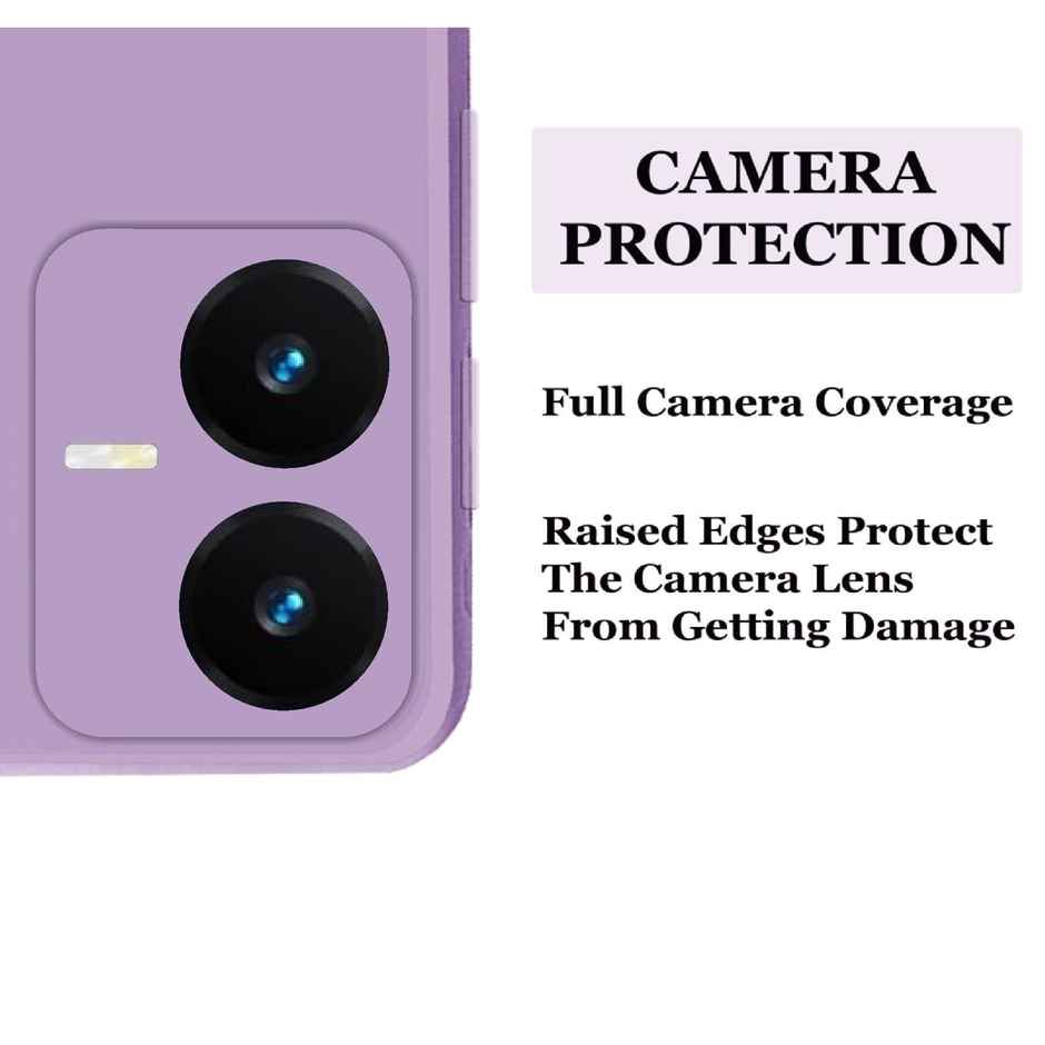 Artistque Case For Vivo Y22 Back Cover - Plain Liquid Silicone Cover