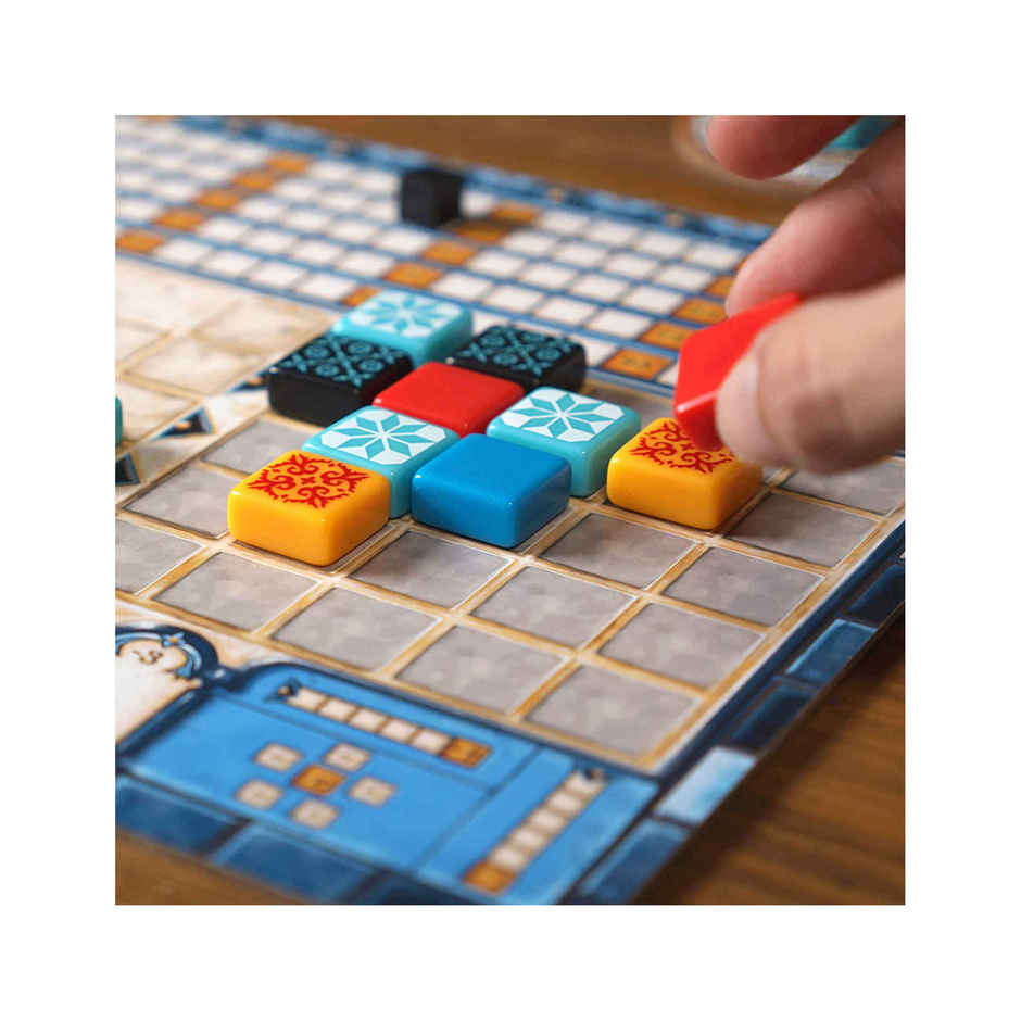 Awestuffs Azul Game Strategy Tile Placement Family Board Games for Adults and Kids 2 to 4 Players