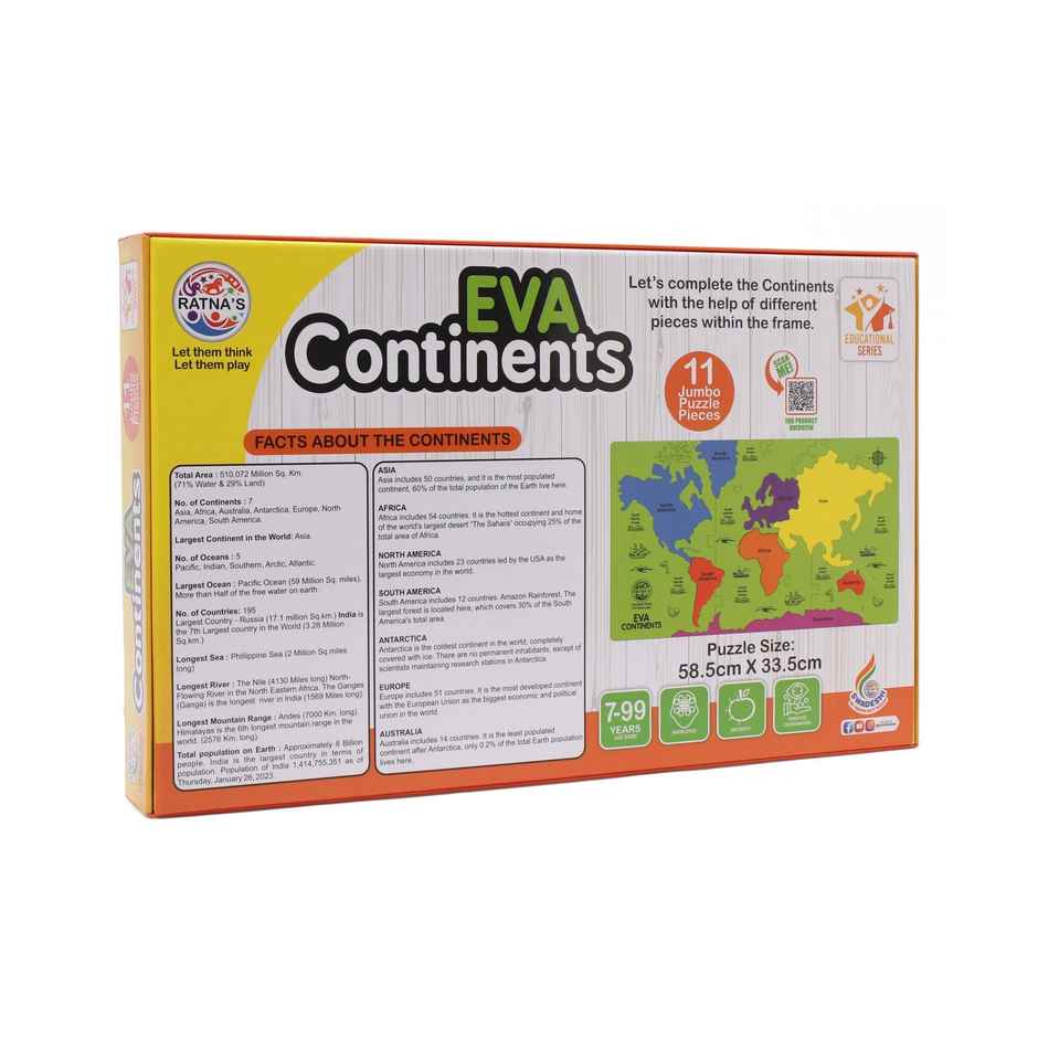 Ratna's Eva Continents Puzzle | Assorted