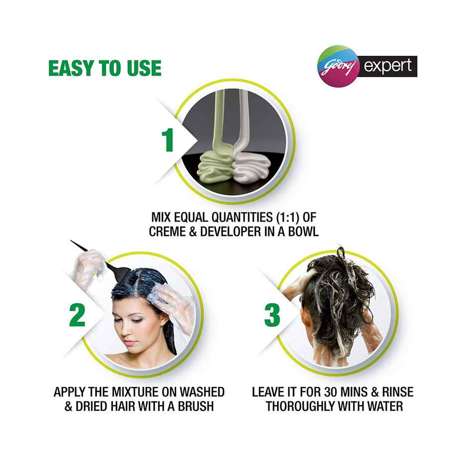 Godrej Expert Creme Hair Colour Dark Brown (Pack of 4)