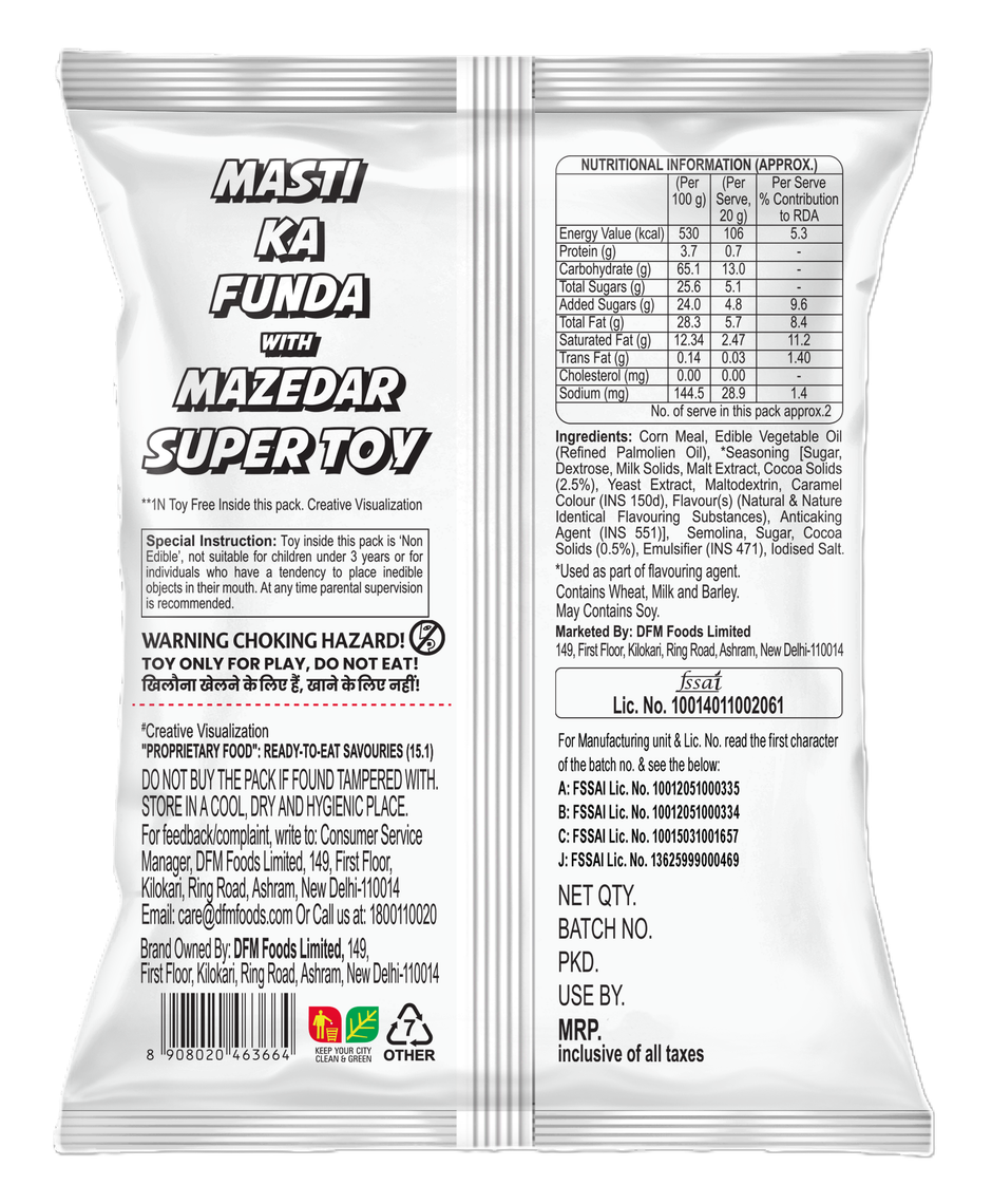 Crax Choco Rings Puff Snacks with Super Toys (Chocolate Rings) Combo