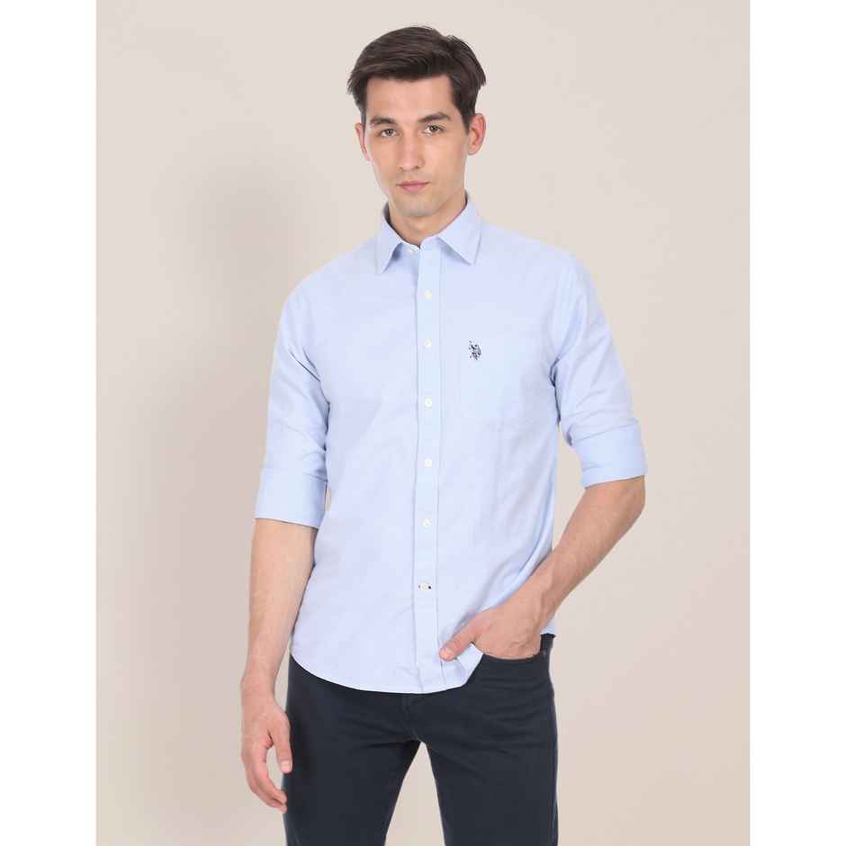 U.S. Polo Assn. | Shirts | M | Pack Of 1 | Light Blue