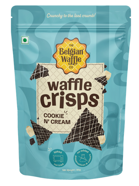 The Belgian Waffle Co Cookie & Cream Waffle Crisps