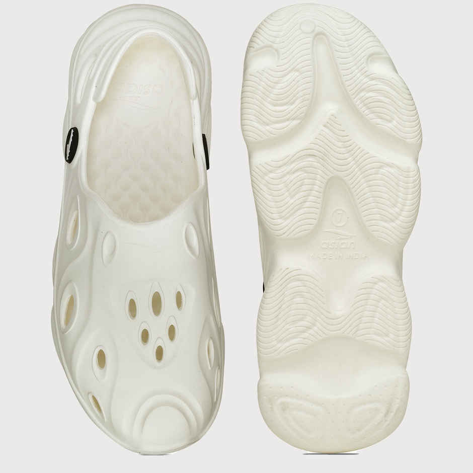 Asian Safari-02 Men Clogs Off White (UK-6)