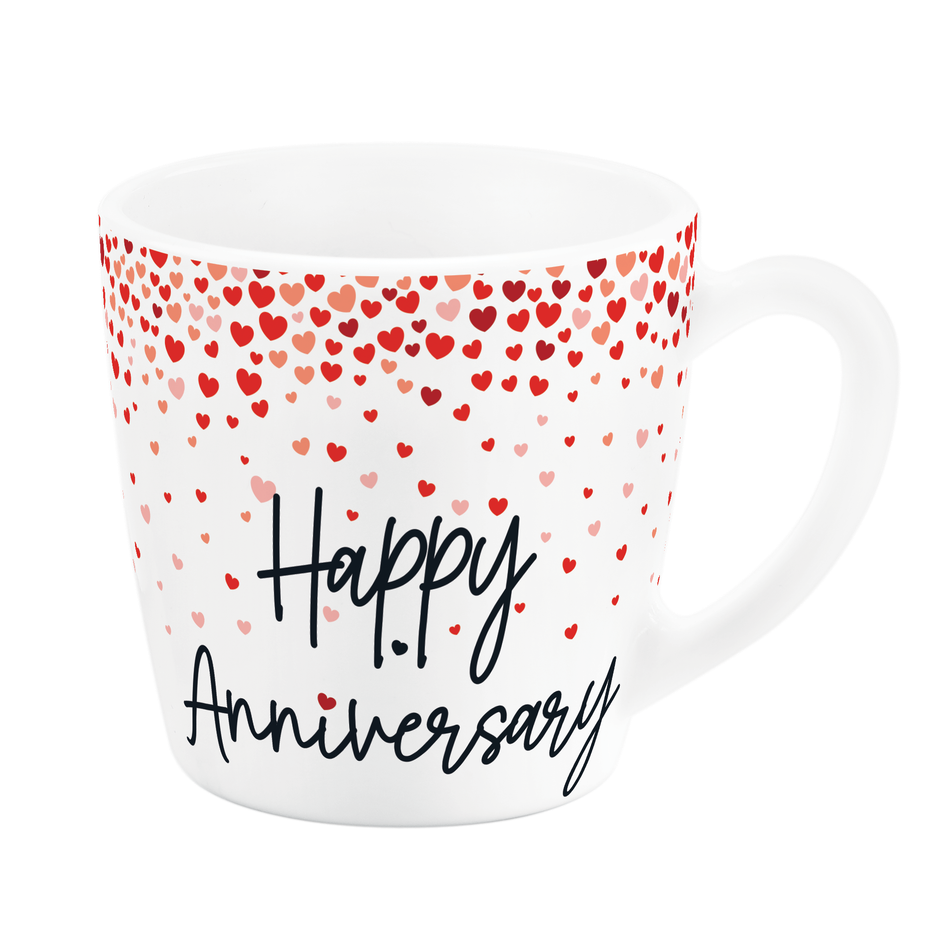 Cello Opalware Premium Milano Mug Large - Little Hearts