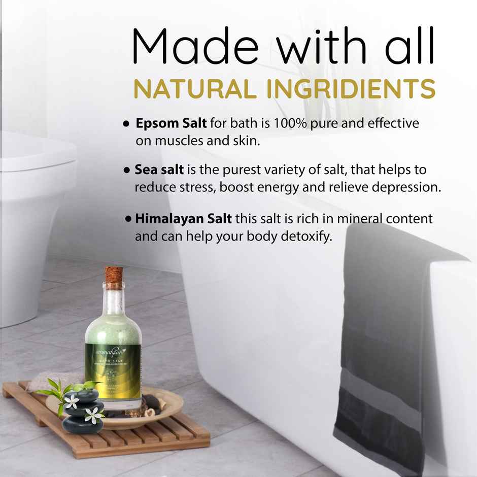 Aromahpure  Natural Bath Salt with Essential Oils - Earth Scents Fragrance