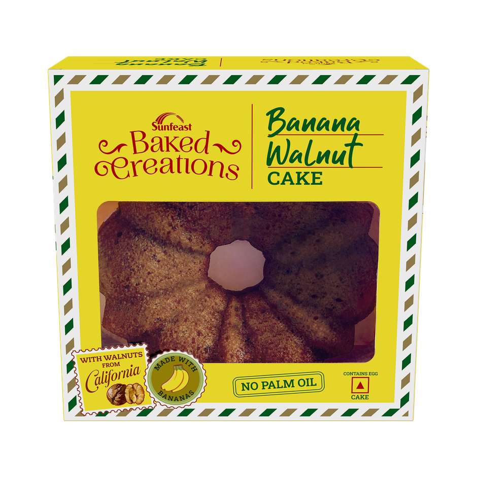 Baked Creation Banana Walnut Bundt Cake