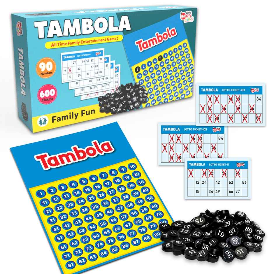 Tambola Housie Board Game For Adults - Tambola Game Set With 600 Tickets - Lb87