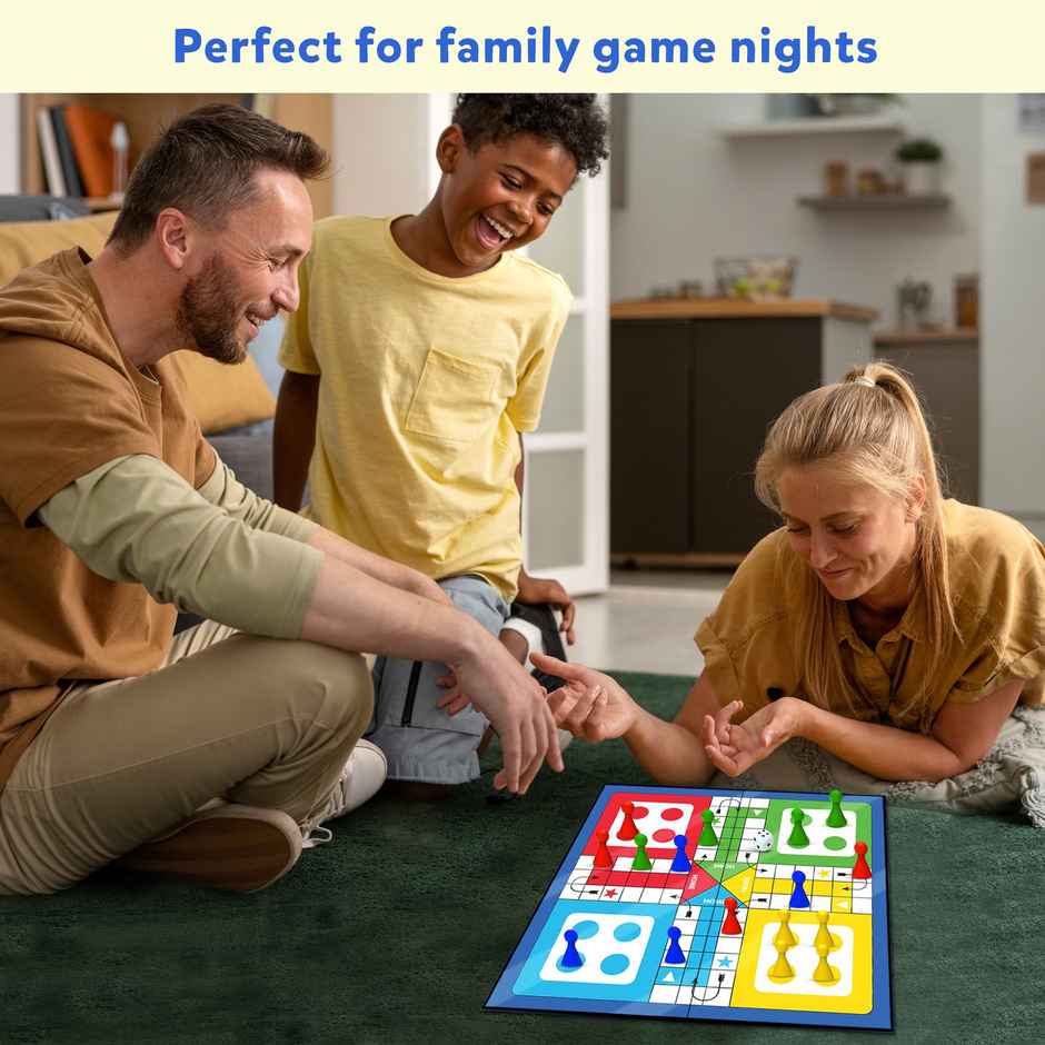 Magnetic Ludo Board Game Set - 2 In 1 Folding Ludo Board For Kids & Adults - Lb62