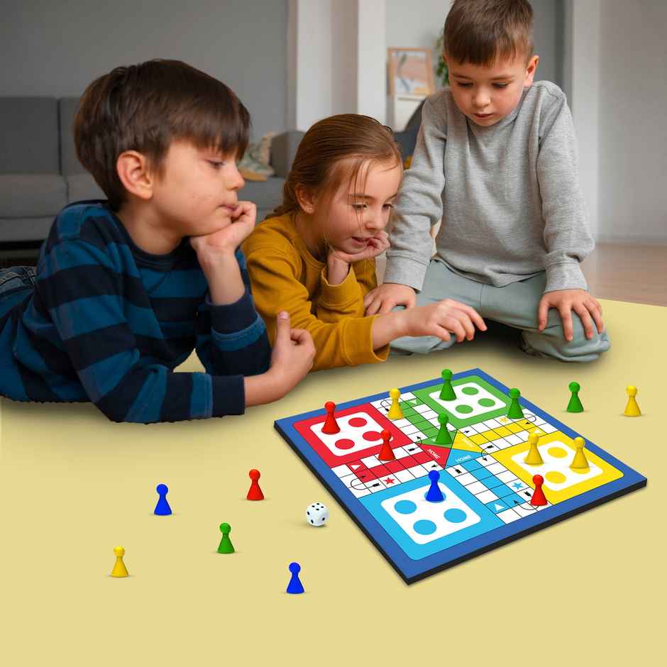 Magnetic Ludo Board Game Set - 2 In 1 Folding Ludo Board For Kids & Adults - Lb62