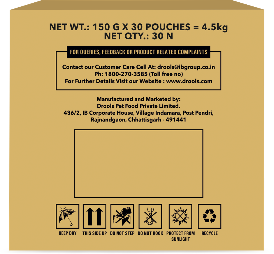 Drools Adult Real Chicken And Chicken Liver Chunks In Gravy (150 gm x 30)