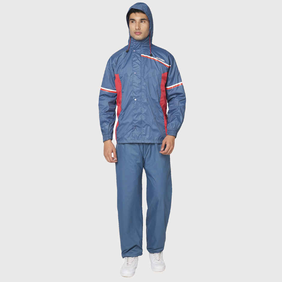 Citizen Reversible Series Raincoat With Pant - Blue -CR016-XL