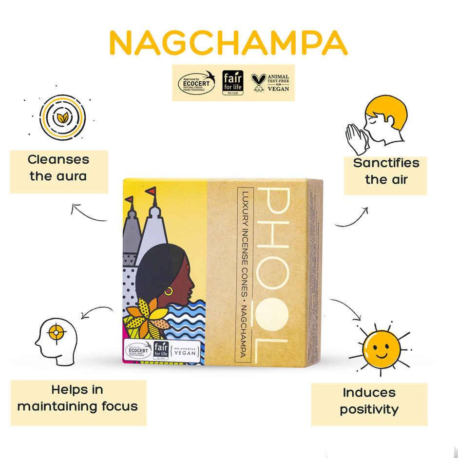 Phool Meditation Pack - Nagchampa & Patchouli Dhoop Cones