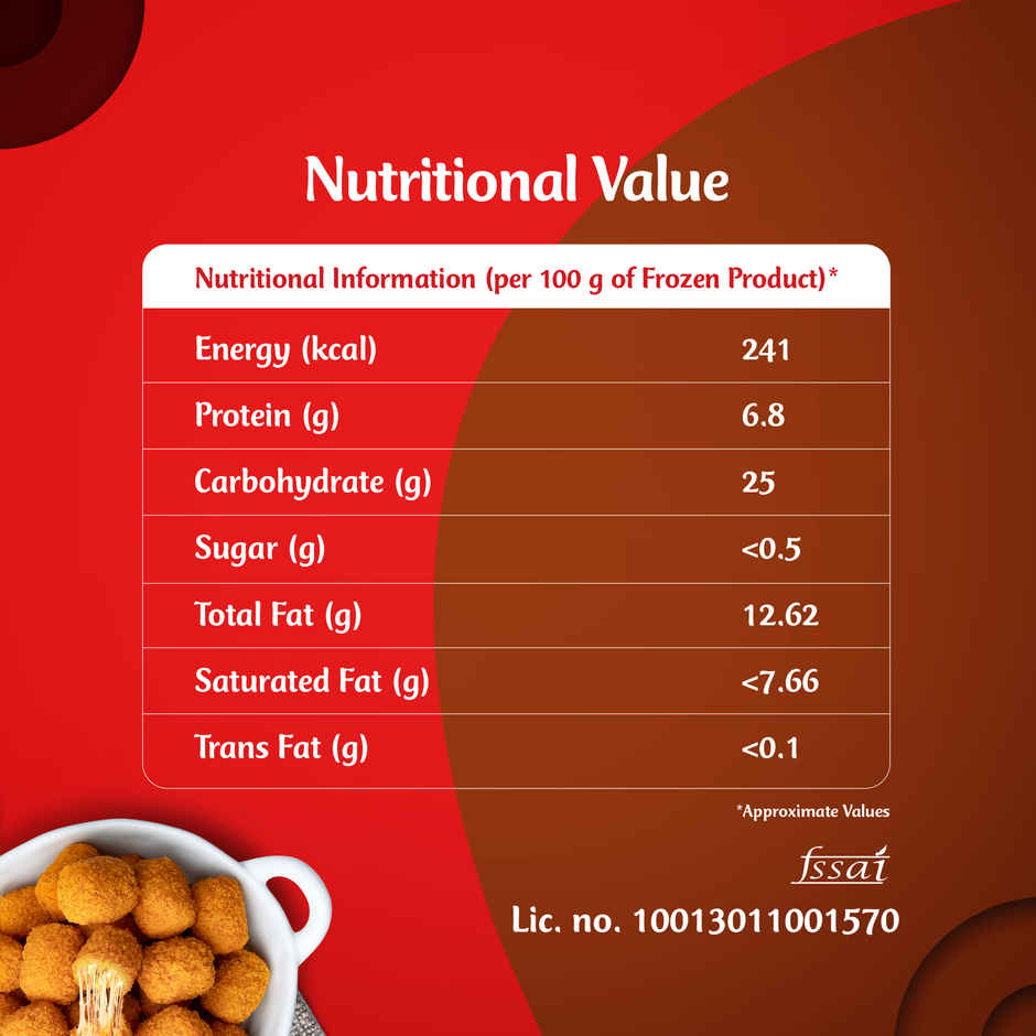 McCain Chilli Cheesy Nuggets | Frozen Ready To Cook