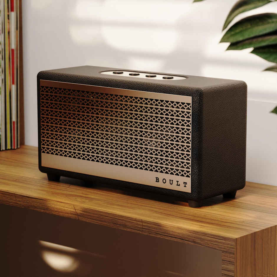 GOBOULT (Formerly Boult) Retroamp X40 Dual Drivers | BT v5.3 | 40W Speaker | Vintage Gold