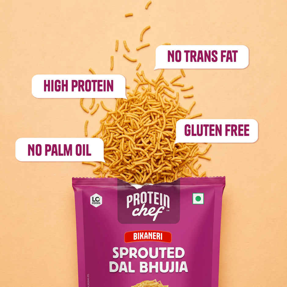 Protein Chef Sprouted Flour Bhujia | No Palm Oil