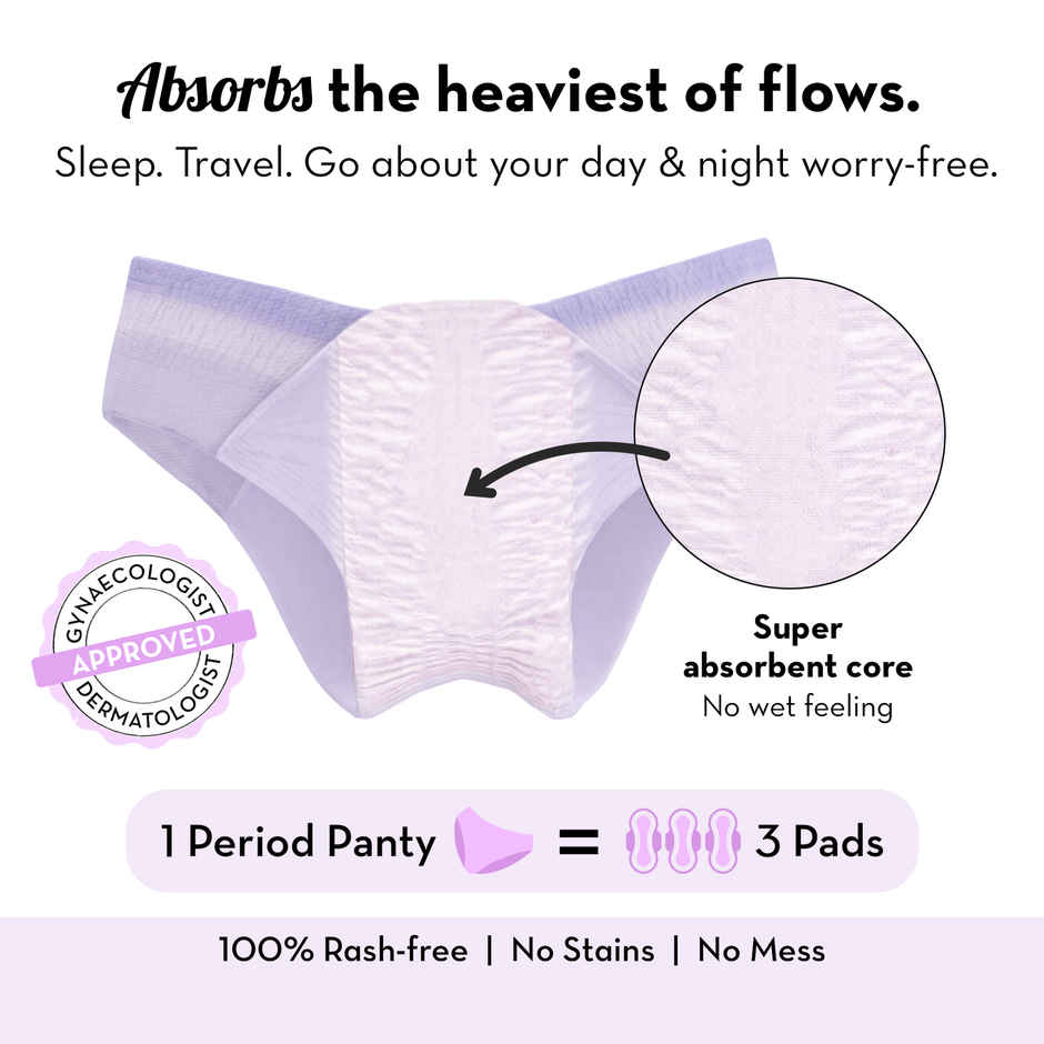 Plush Disposable Period Panty | M-L Combo