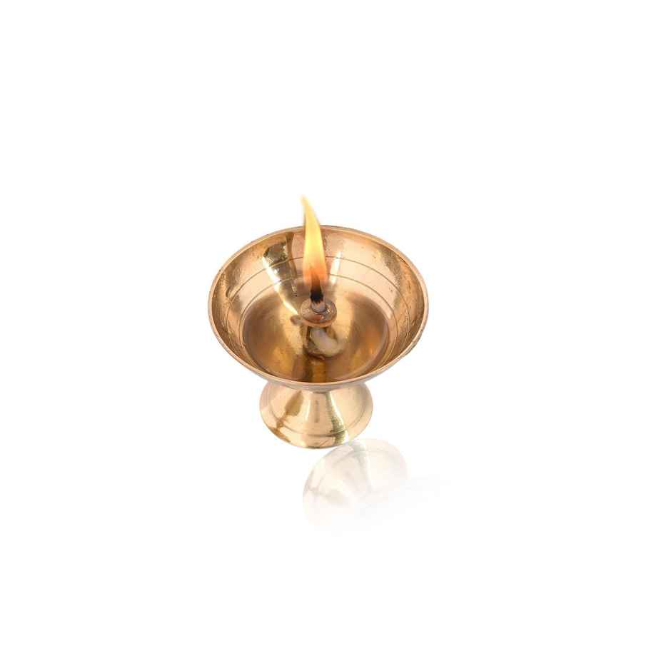 CraftVatika Brass Diya Deepak Oil Lamp