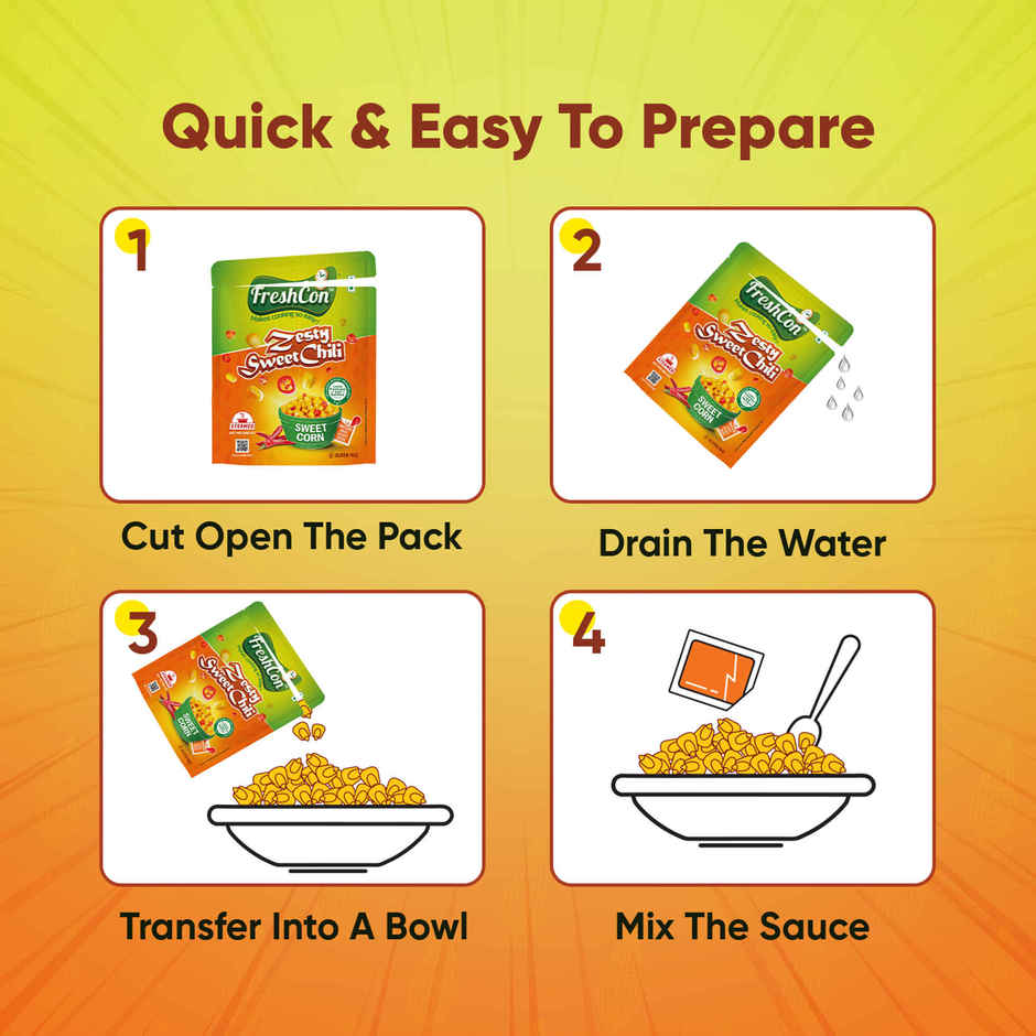 Freshcon Zesty Sweet Chili | Sweet Corn Kernels - Sauce Tastemaker Combo