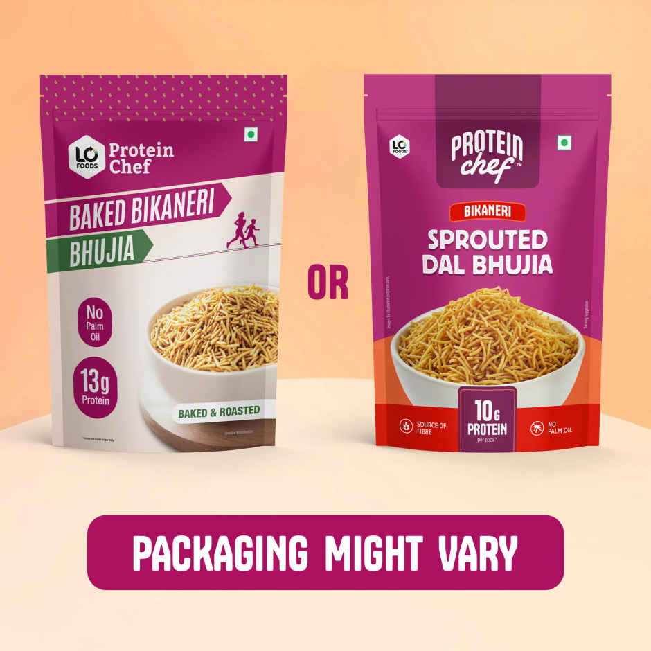 Protein Chef Sprouted Flour Bhujia | No Palm Oil