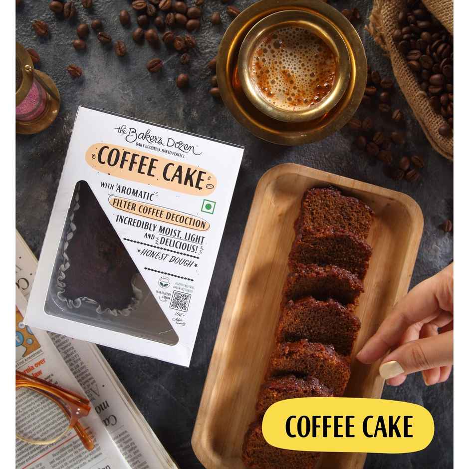 The Baker's Dozen Coffee Cake | Filter Coffee Decoction | Vegan Cake | Tea Cake | Zero Palm Oil